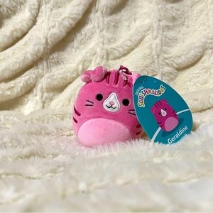 💕NEW Geraldine Scottish Fold Cat Squishmallows Clip 3.5”